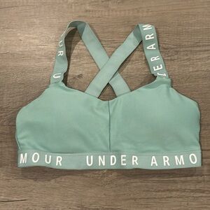Light green Under Armor sports bra.